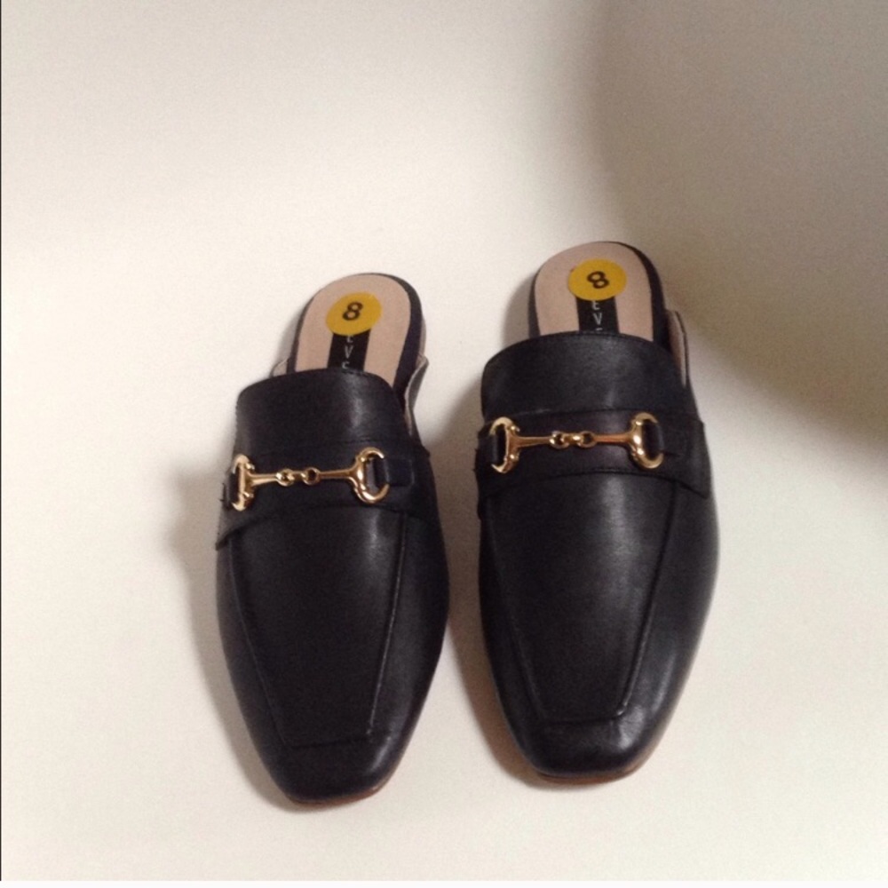 NEW: Leather Mules by Steve Madden